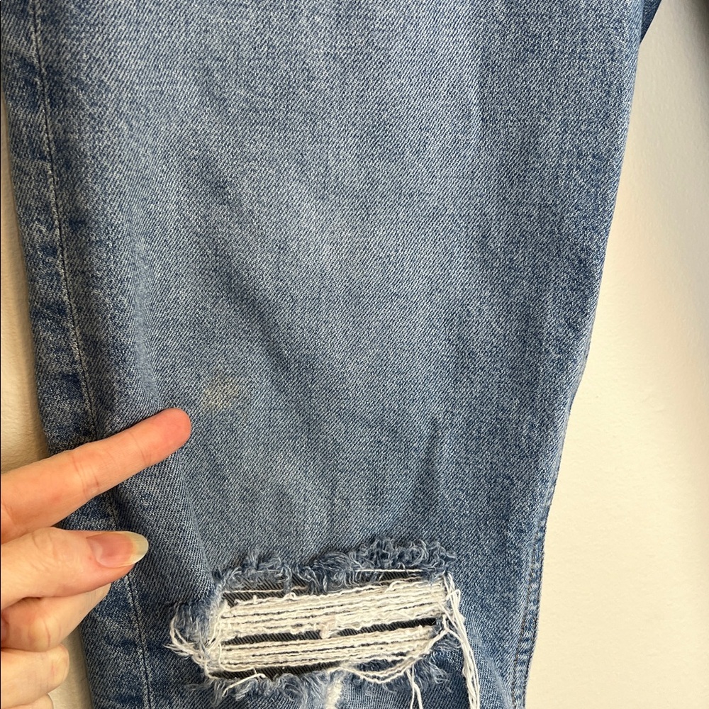 AGOLDE “Riley” jeans Straight Crop High Rise
Button Fly Womens 29 Distressed - Picture 5 of 16